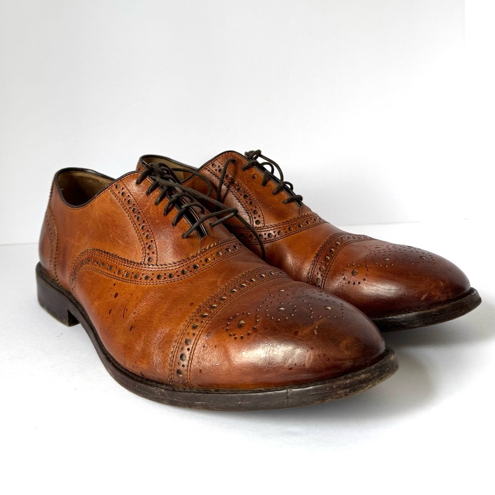 Men’s Cole Haan Cap Toe Oxford Dress Shoes - Tan Size 13E